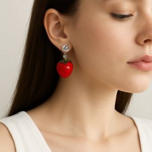 Berry Charm Drop Earrings 🍓