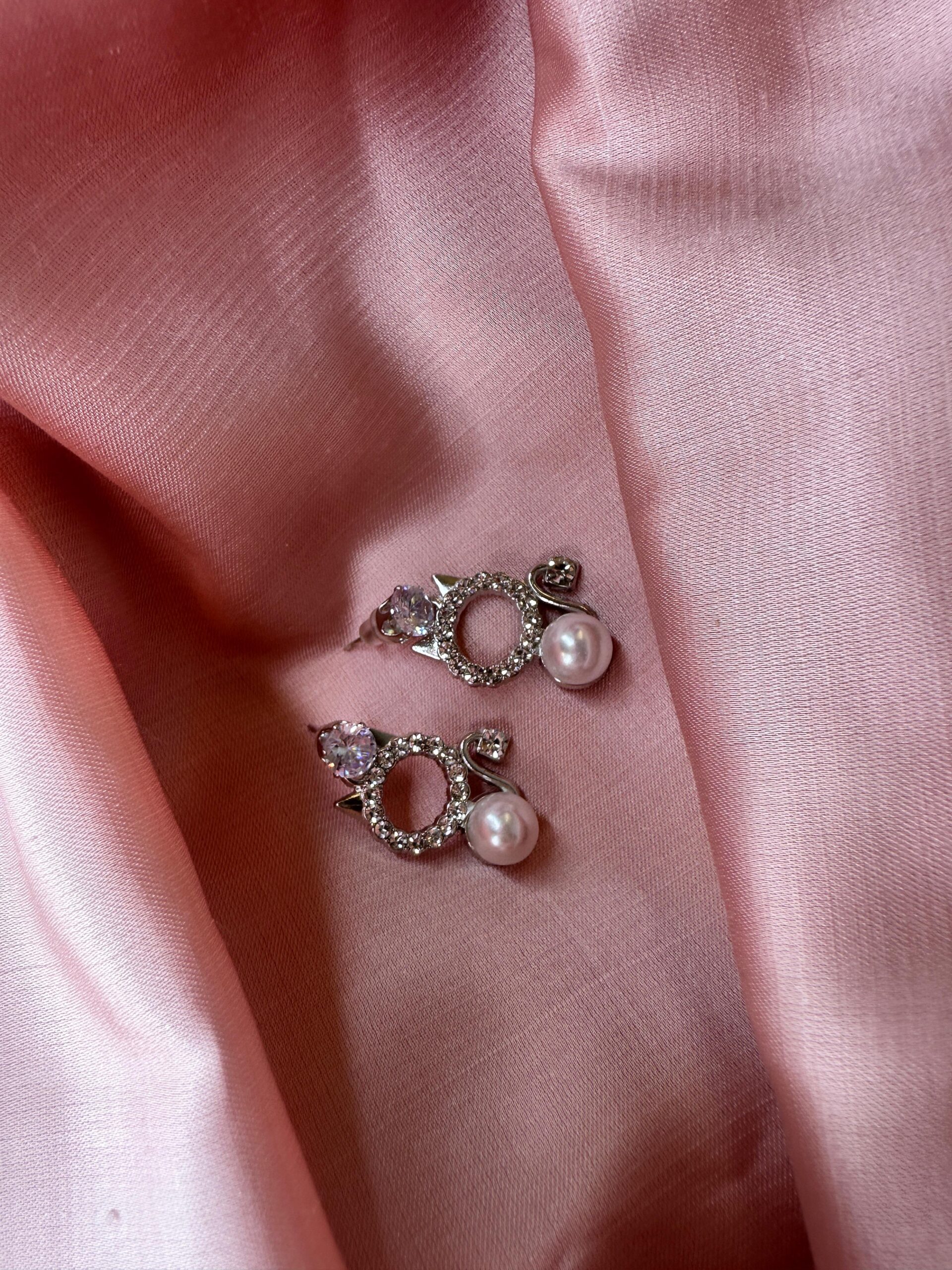 Pearl Circle Elegance Earrings