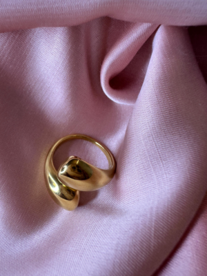 Teardrop Duo Adjustable Ring