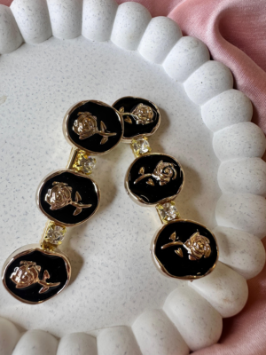 Golden Rose Emblem Hair Pins