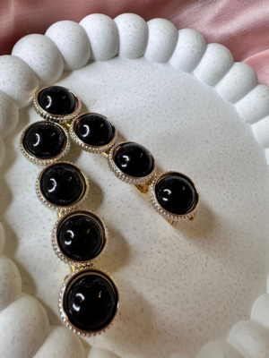 Ebony Luxe Hair Barrettes