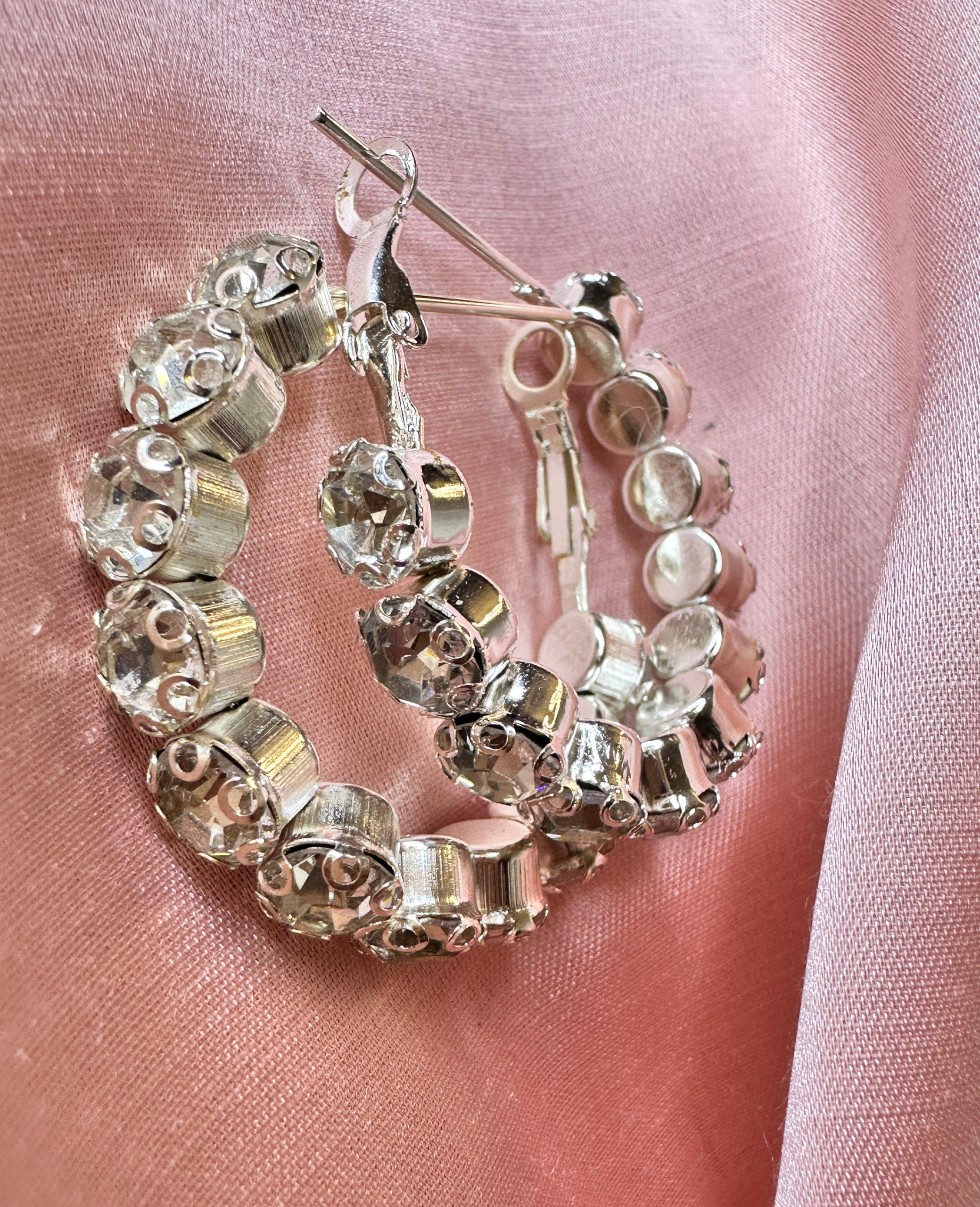 Crystal Hoop Earrings