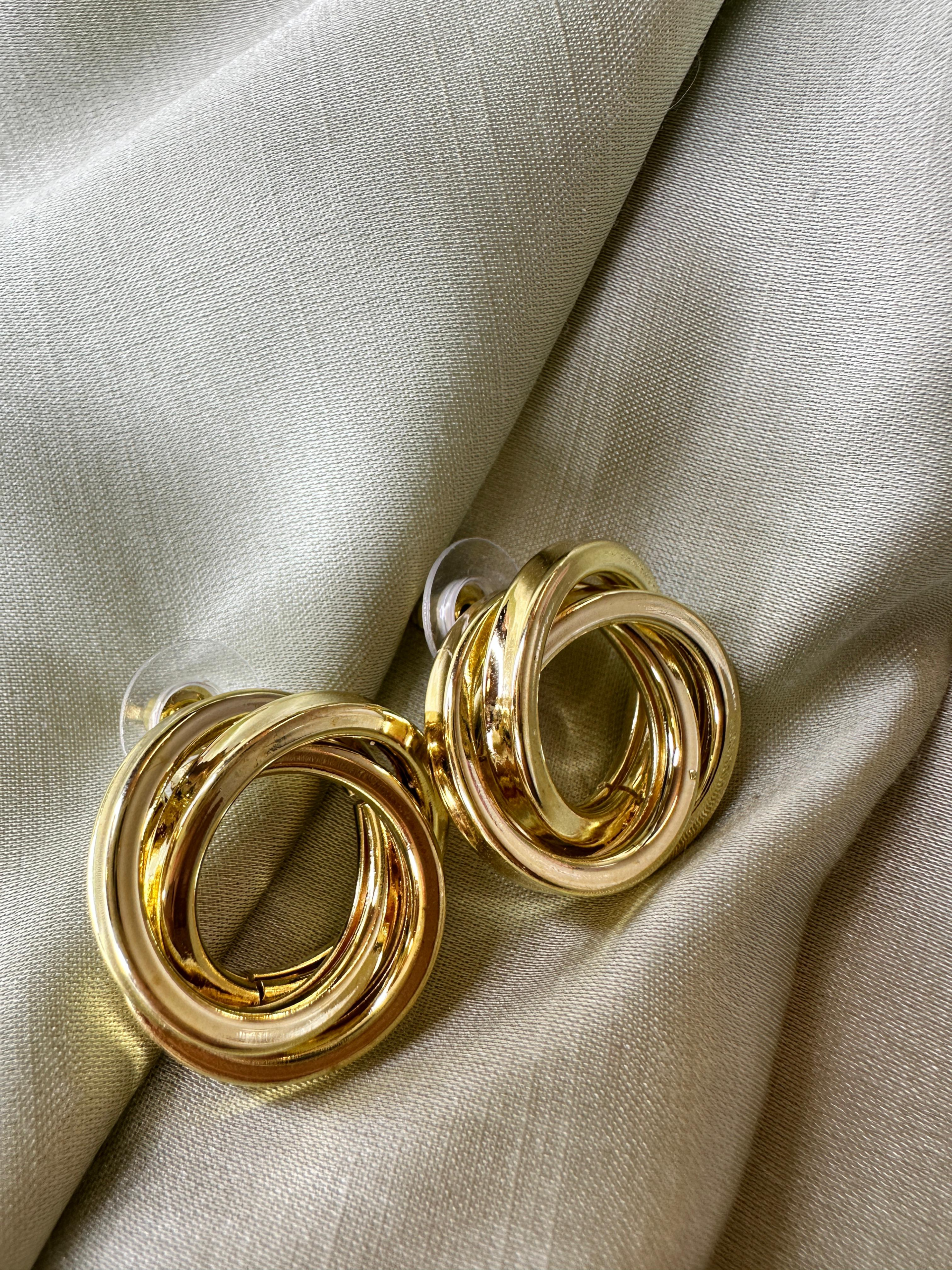 Twisted Knot Hoop Earrings