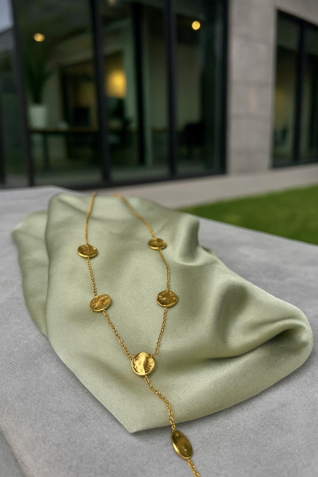 ✨ Golden Coin Charm Necklace 💛