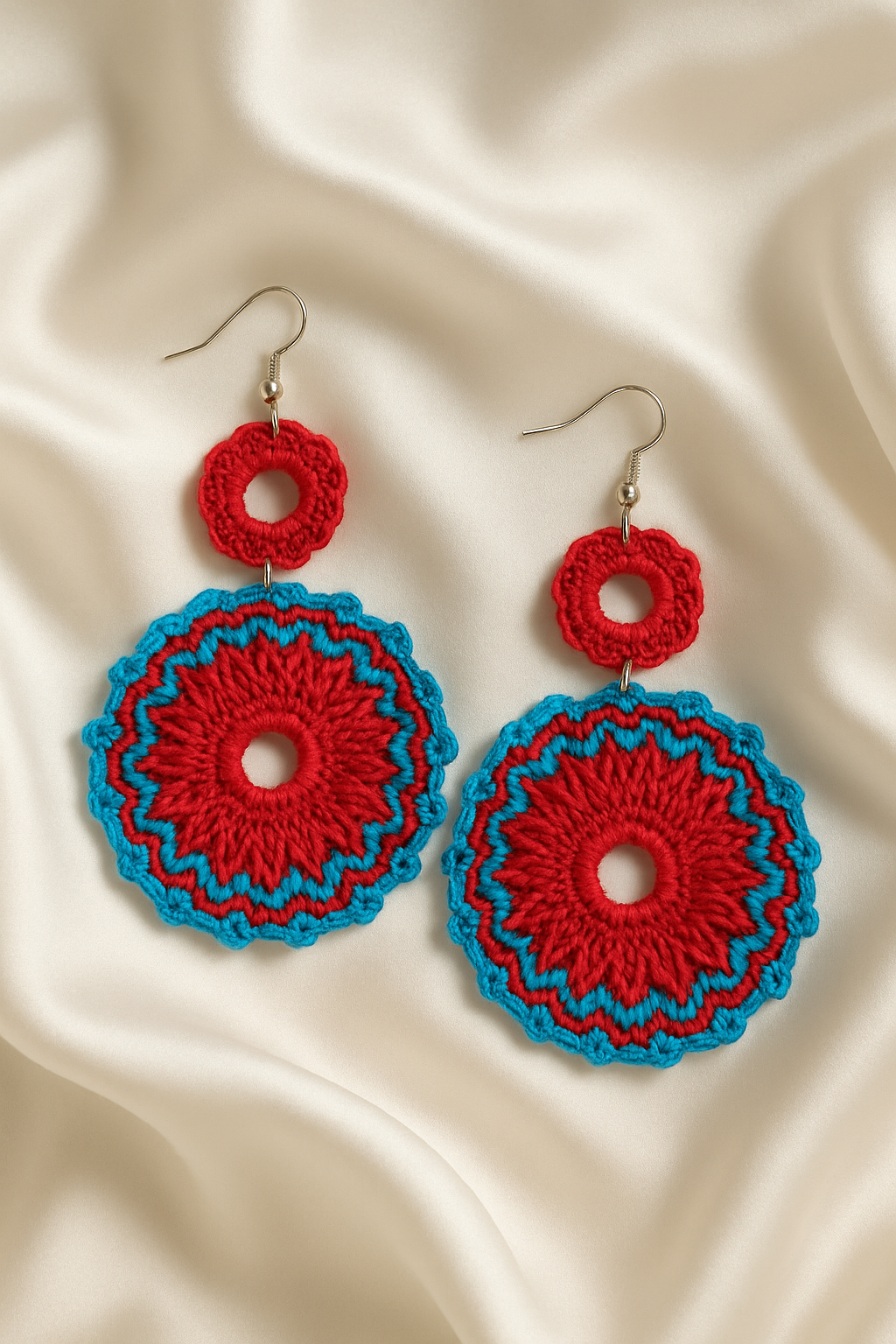 ✨ Ocean Whirl Crochet Earrings 🌊