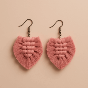 🌸 Blush Tassel Boho Earrings ✨