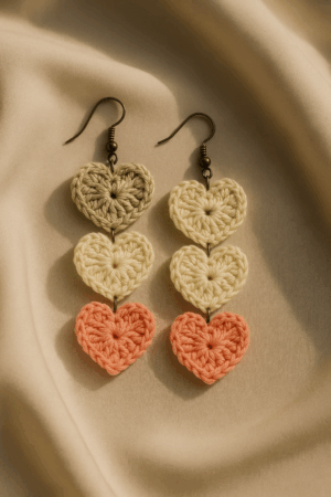💕 Sweetheart Crochet Earrings ✨