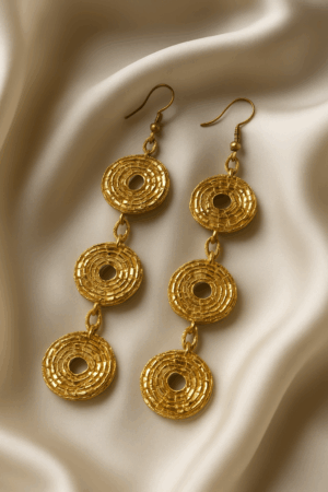 ✨ Golden Mirage Boho Earrings 🌙