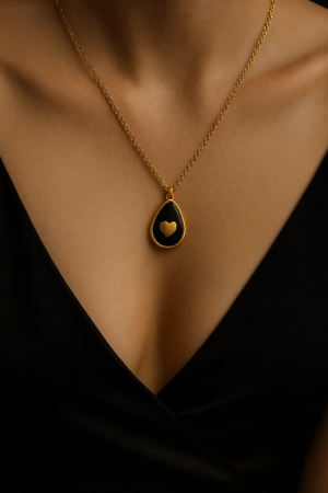 Golden Drop Anti-Tarnish Necklace 💧✨