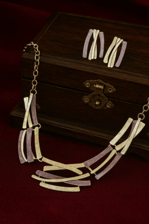 💫 Abstract Silver Symphony Jewelry Set