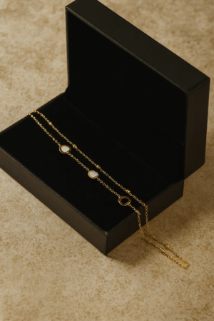 💞 Golden Heart Chain Bracelet