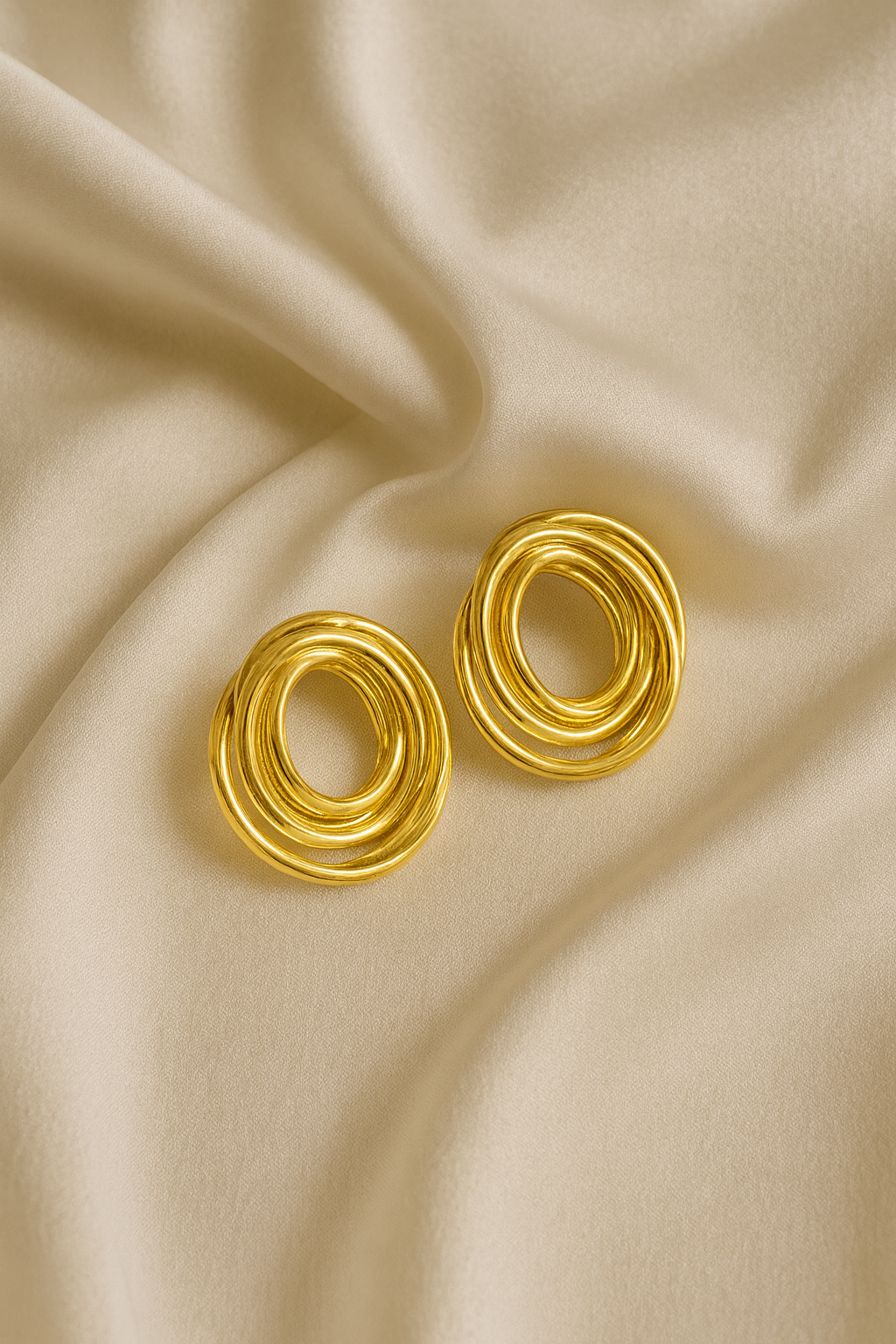 ✨ Swirl Hoop Statement Earrings
