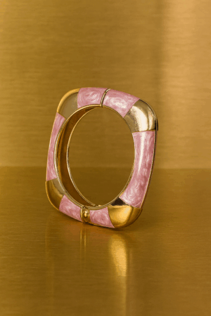 💖 Blush Enamel Anti-Tarnish Bracelet