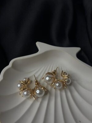 Pearl Crown Earrings
