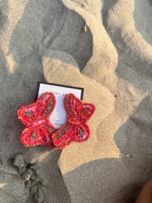 Coral Butterfly Luxe Studs