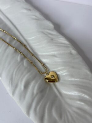 Crystal Love Charm Necklace