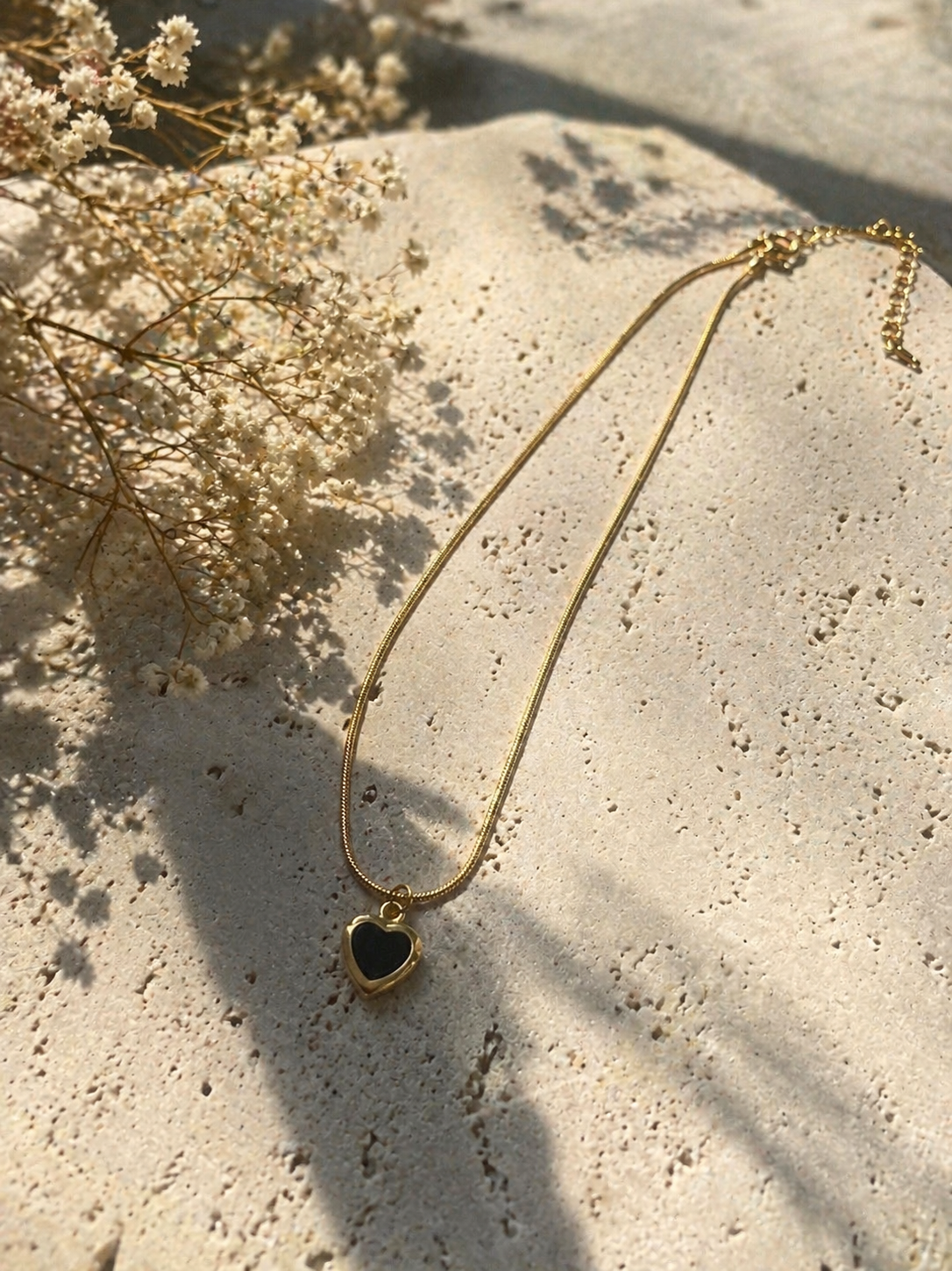 Midnight Heart Pendant Necklace