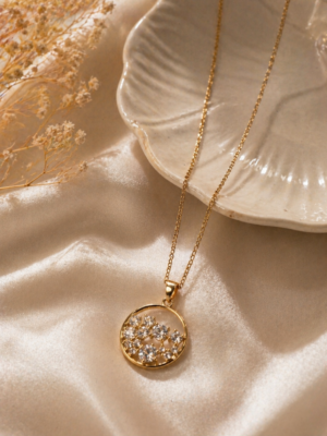 Starlume Crystal Cluster Pendant Necklace