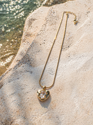 Celeste Heart Crystal Pendant Necklace