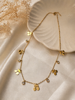 Celina Charm Drop Necklace
