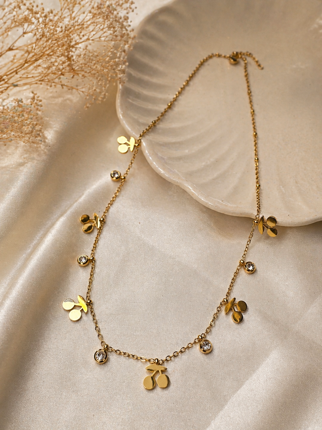 Celina Charm Drop Necklace