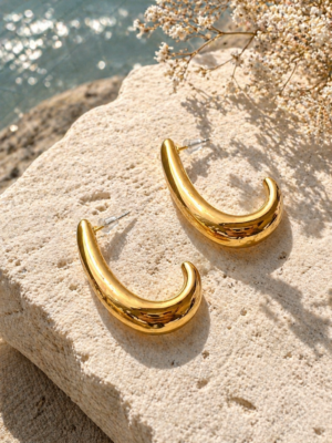 Luna Curve Statement Earrings