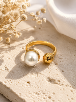 Pearla Luxe Adjustable Ring